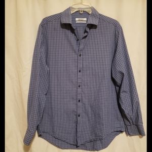 DKNY Blue Checkered Button Down
